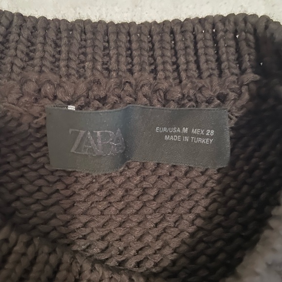 Zara STITCH DETAIL KNIT SWEATER - Picture 7 of 8
